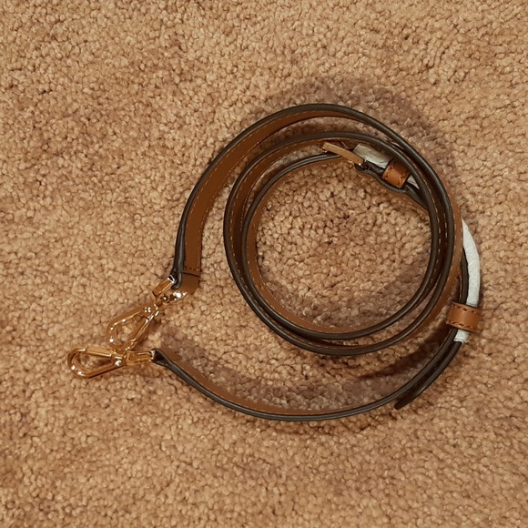 NWOT MICHAEL by Michael Kors Small Monogram Brown Kelsey Shoulder/Crossbody Bag - Picture 8 of 12